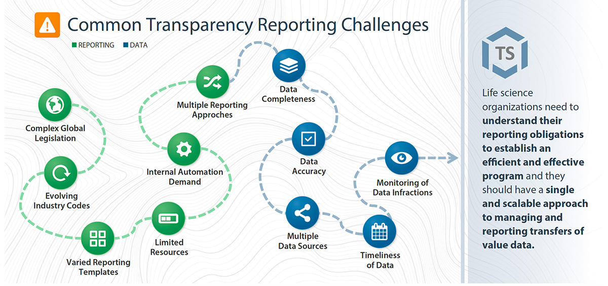 ts-map Common transparency reporting challenges